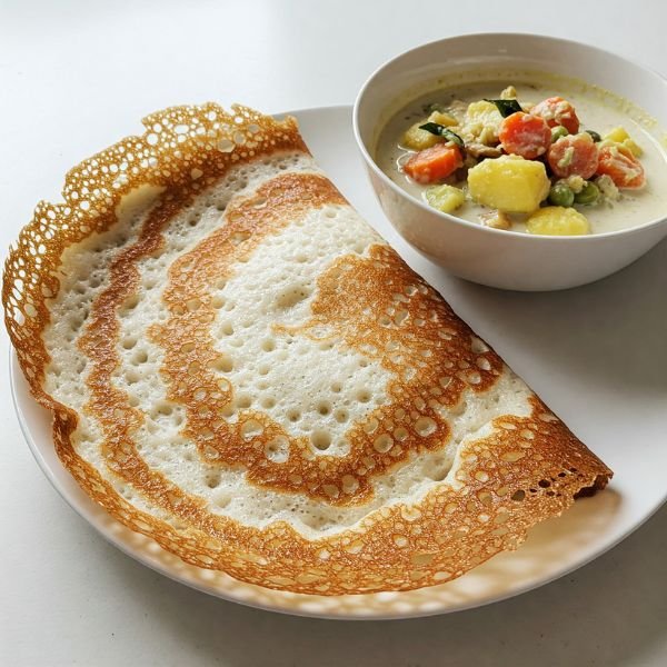 Appam and Stew Kerala Food