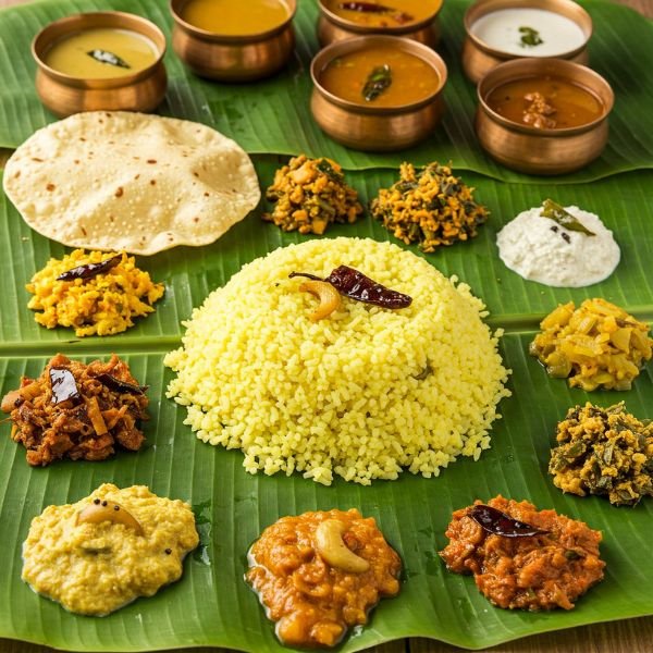 Sadhya food of kerala